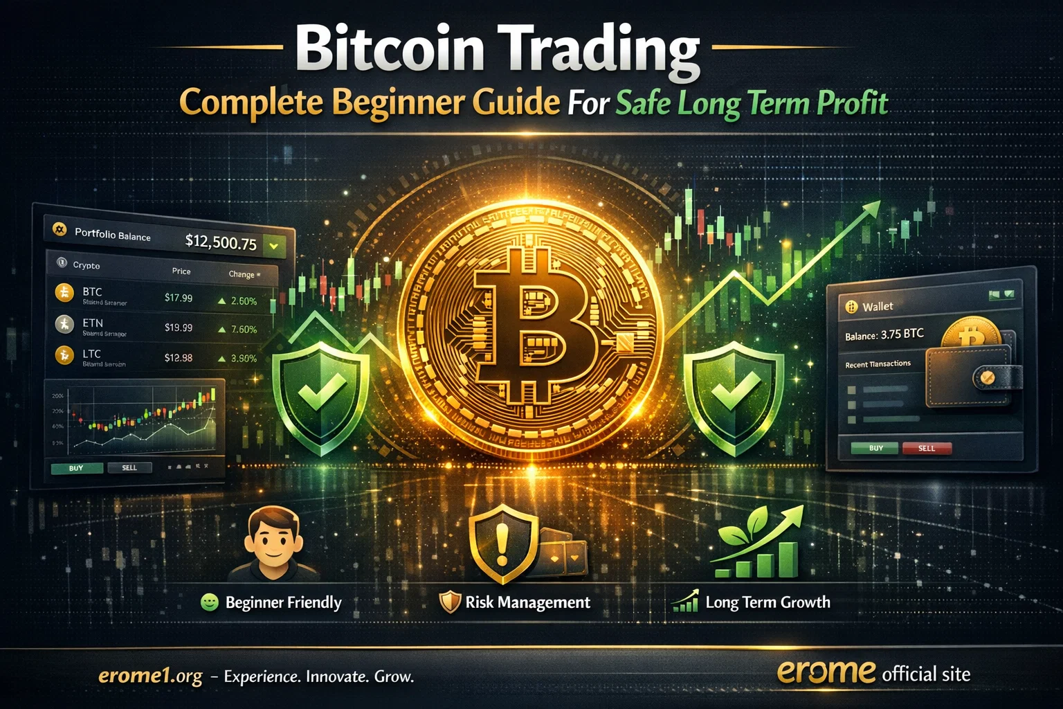 Bitcoin trading complete beginner guide for safe long term profit