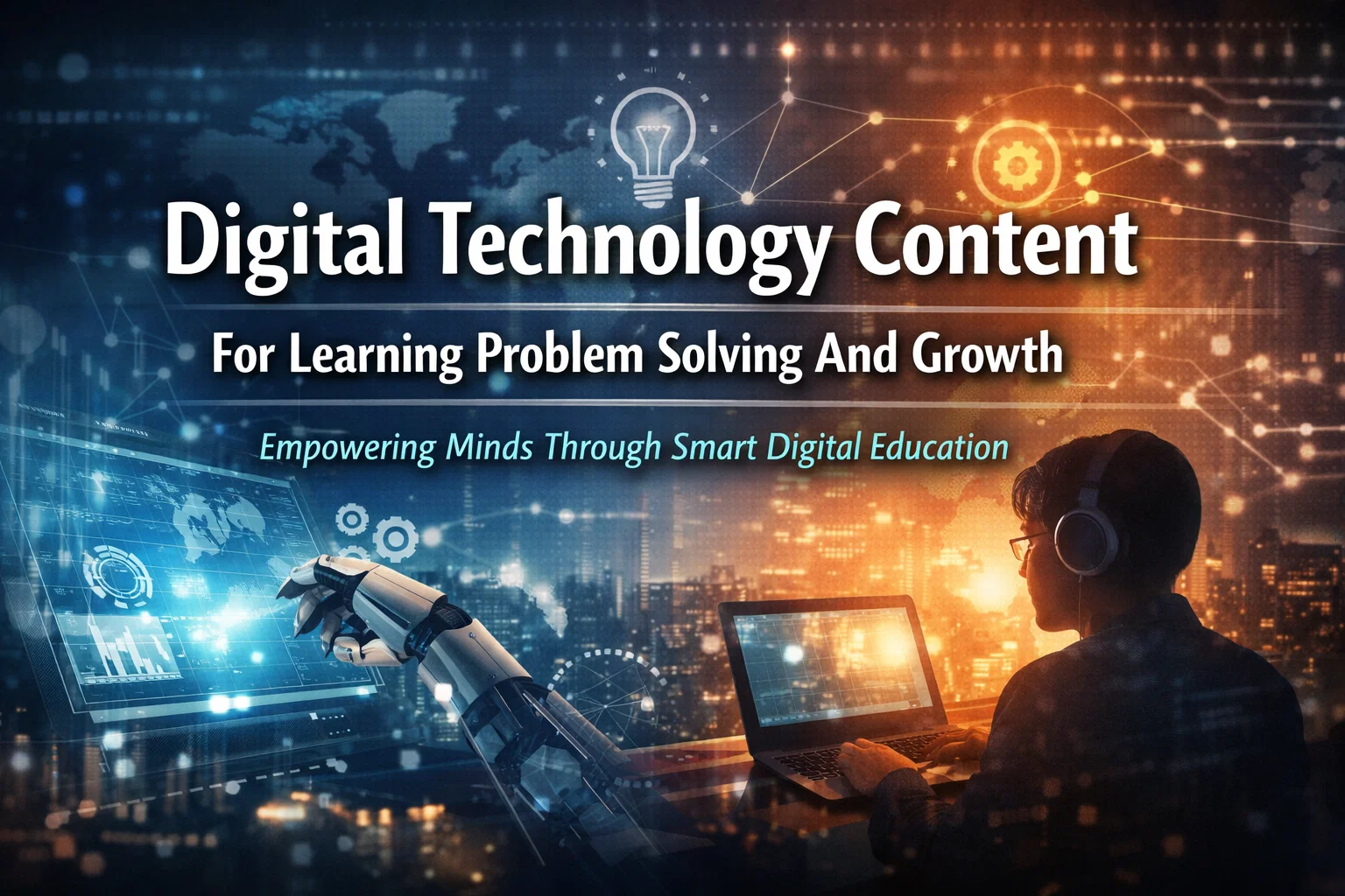 Digital Technology Content For Learning Problem Solving And Growth