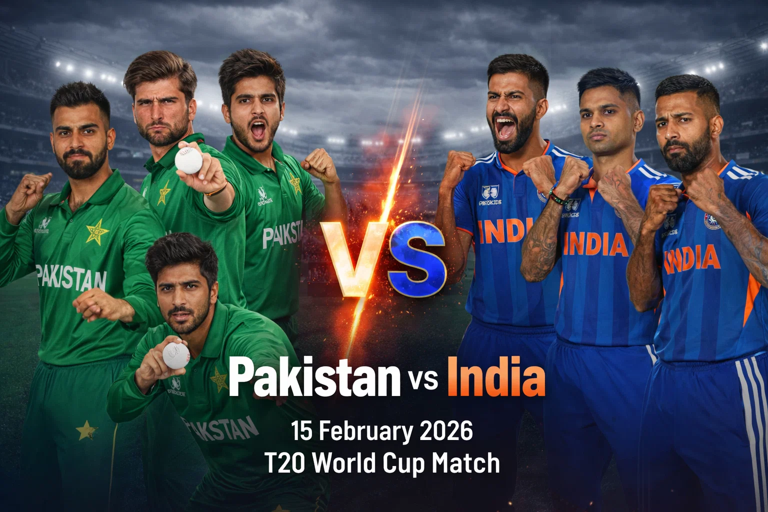 Pakistan vs India – 15 February 2026 T20 World Cup Match