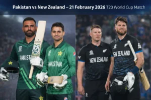 Pakistan vs New Zealand – 21 February 2026 T20 World Cup Match